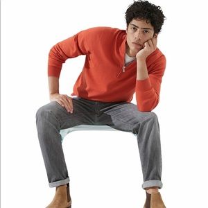 Brandini, Men’s Quarter Zip Lightweight Sweater Size Medium